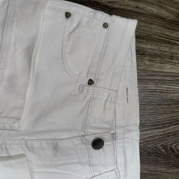 Natalie Bermuda White Denim Shorts - Picture 3 of 8